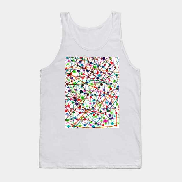 Abstract New York City Subway Station Map Tank Top by jpartshop1